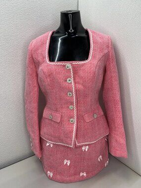 Cosette Di Ames Tweed Blazer & Skirt Set Women’s M